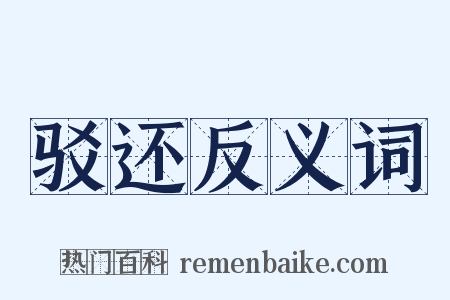 驳还反义词是什么意思的图片